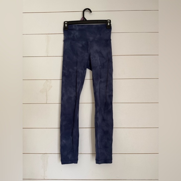 Lululemon Wunder Train High-Rise Tight 25" *Diamond Dye Diamond Dye Shade Naval - Picture 4 of 11